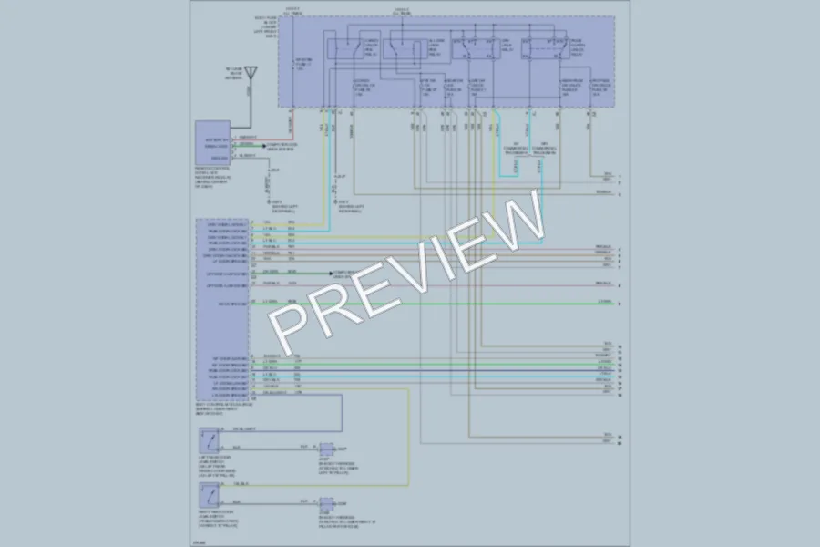 2008 GMC G1500 Power Door Locks wiring diagram preview