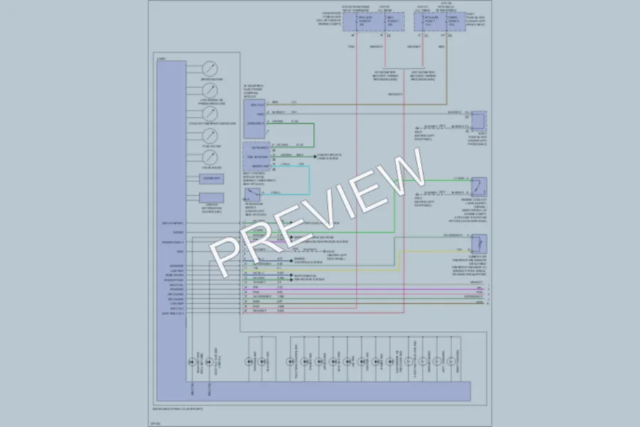 2008 GMC G3500 Instrument Cluster wiring diagram preview