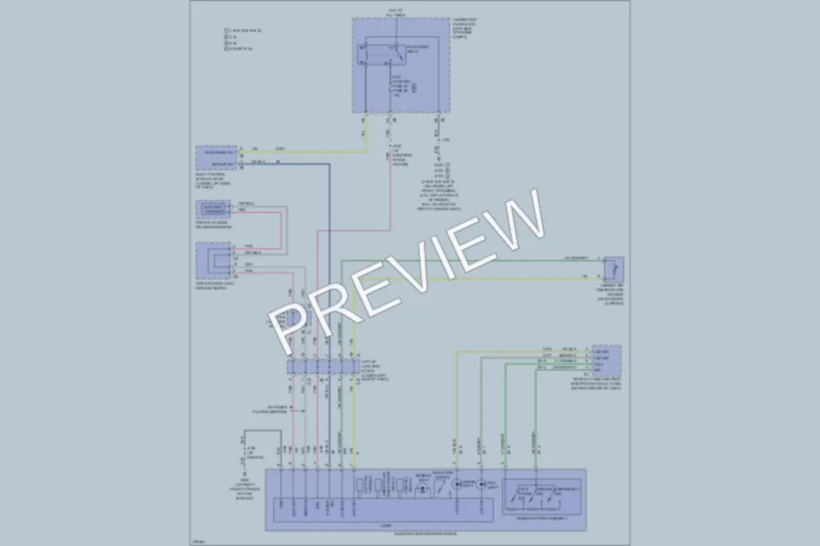 2008 GMC 2500 Hd Power Mirrors wiring diagram preview