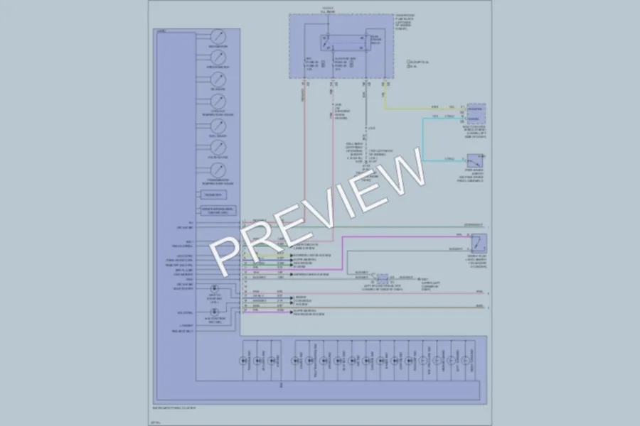 2008 GMC 3500 Hd Instrument Cluster wiring diagram preview