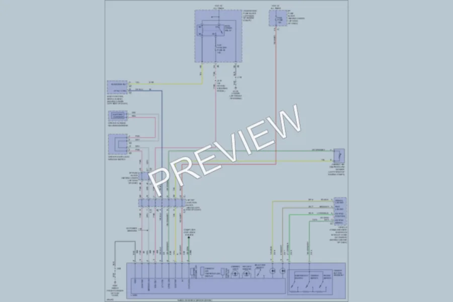2008 GMC K2500YukonXL Power Mirrors wiring diagram preview