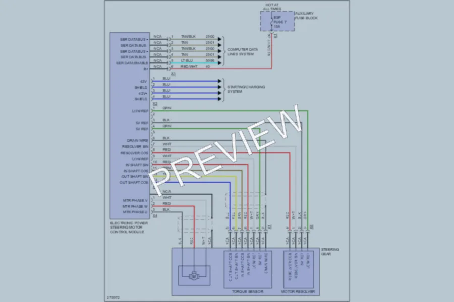 2008 GMC YukonDenali Electronic Power Steering wiring diagram preview