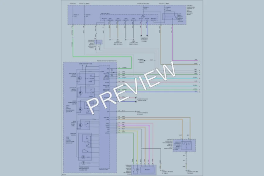 2008 Honda Accord Power Windows wiring diagram preview