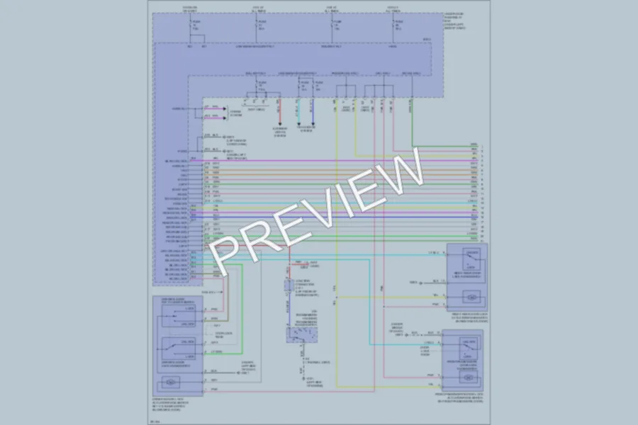 2008 Honda CRV Anti Theft wiring diagram preview
