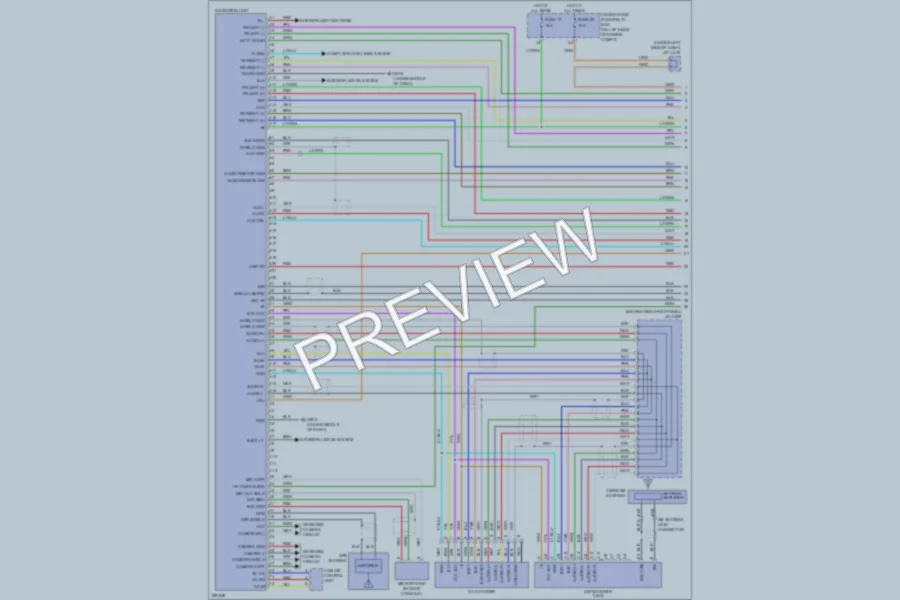 2008 Honda CRV Navigation wiring diagram preview