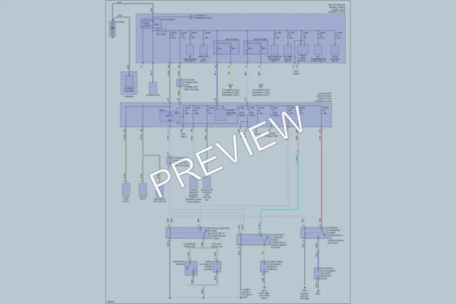 2008 Honda CRV Power Distribution wiring diagram preview