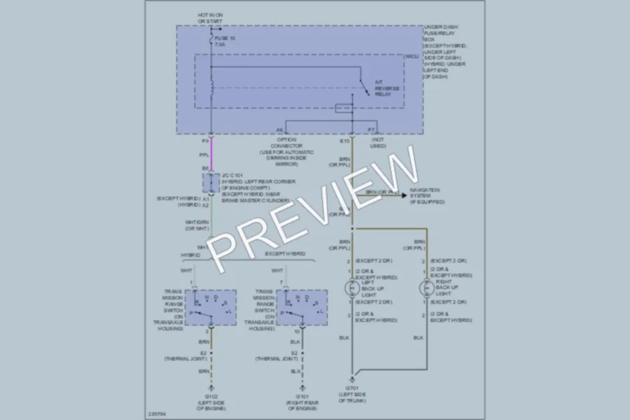2008 Honda Civic Exterior Lights wiring diagram preview