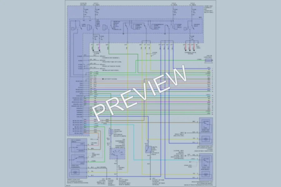 2008 Honda Civic Power Door Locks wiring diagram preview
