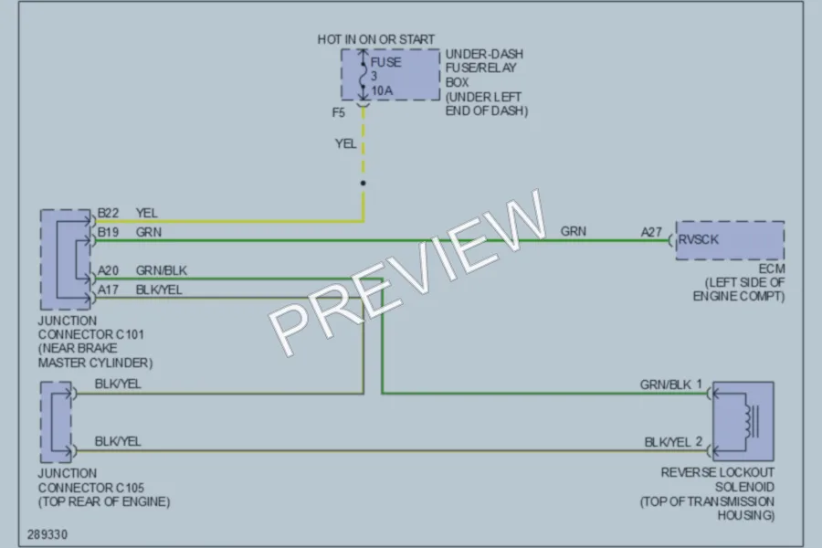 2008 Honda Civic Shift Interlock wiring diagram preview