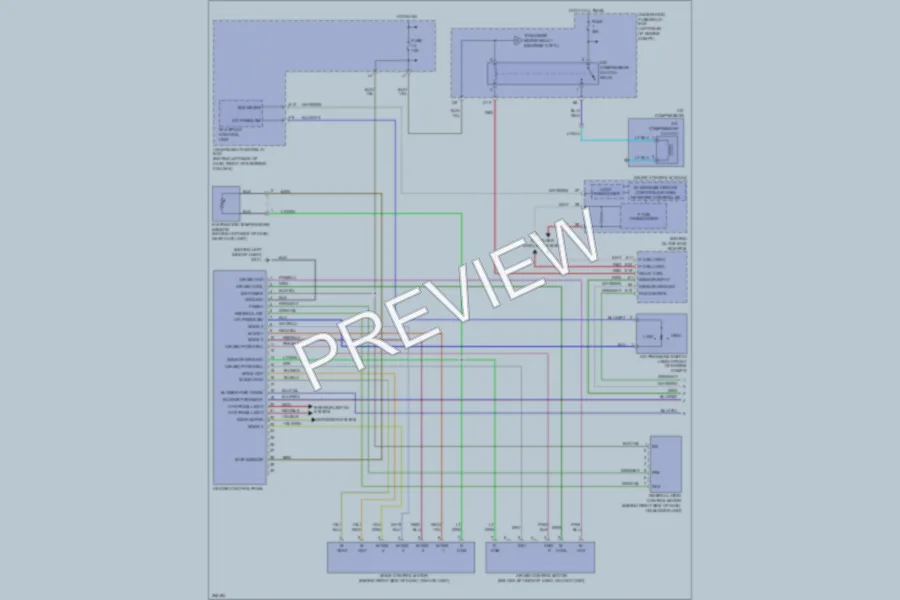 2008 Honda Element Air Conditioning wiring diagram preview