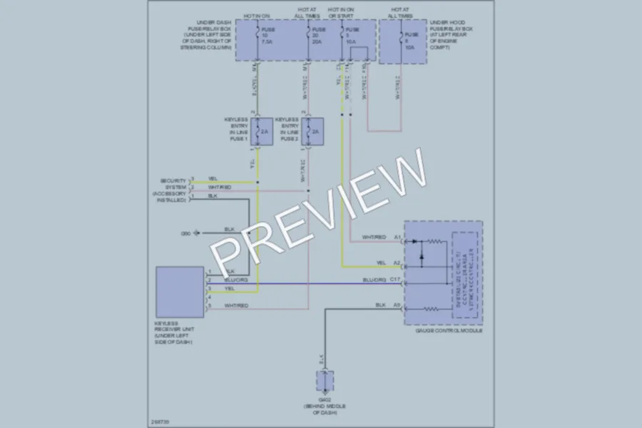 2008 Honda Fit Power Door Locks wiring diagram preview