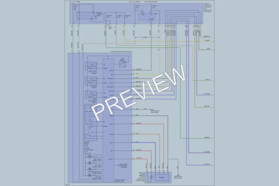 2008 Honda Odyssey Power Windows wiring diagram preview
