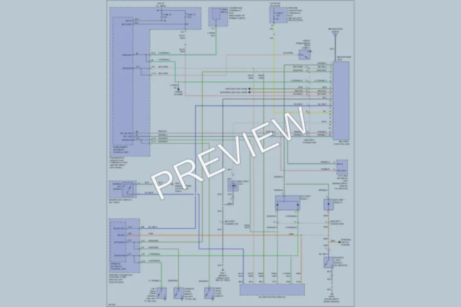 2008 Honda Pilot Anti Theft wiring diagram preview