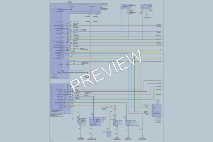 2008 Honda Pilot Power Door Locks wiring diagram preview