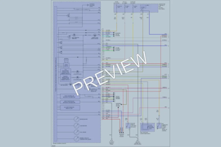 2008 Honda Ridgeline Instrument Cluster wiring diagram preview