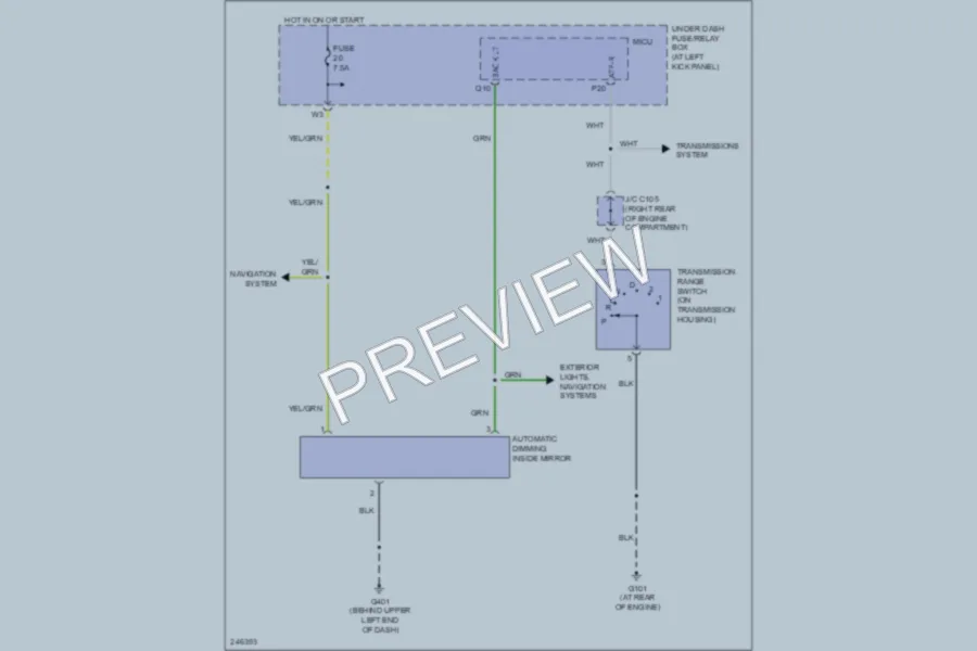 2008 Honda Ridgeline Power Mirrors wiring diagram preview