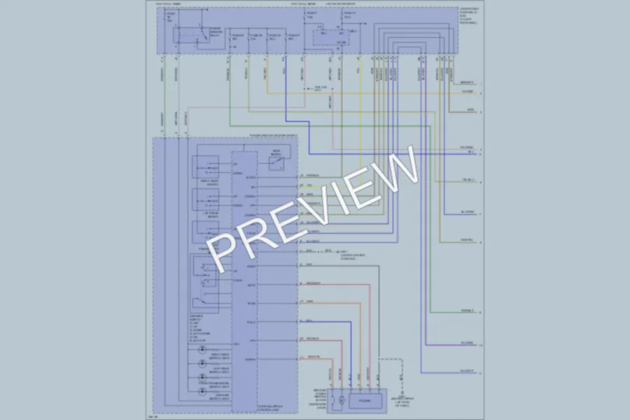 2008 Honda Ridgeline Power Windows wiring diagram preview