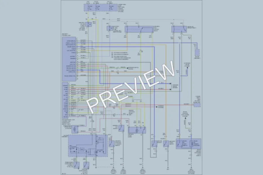 2008 Honda S2000 Power Door Locks wiring diagram preview