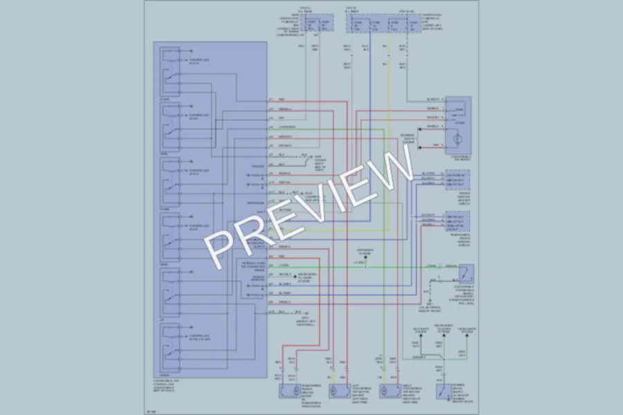 2008 Honda S2000 Power Top Sunroof wiring diagram preview