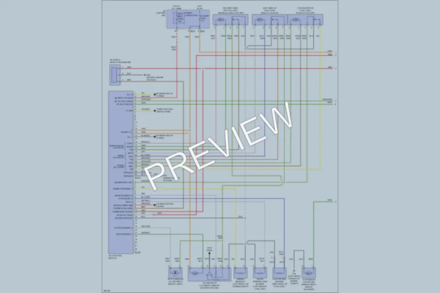 2008 Hyundai Accent Air Conditioning wiring diagram preview