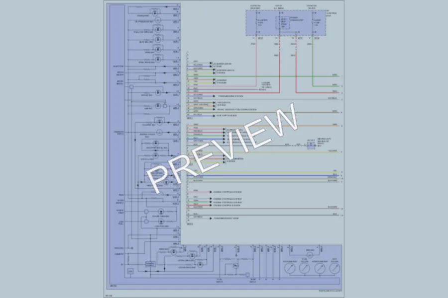 2008 Hyundai Accent Instrument Cluster wiring diagram preview