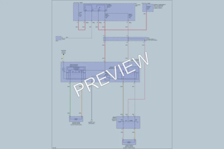 2008 Hyundai Accent Power Windows wiring diagram preview