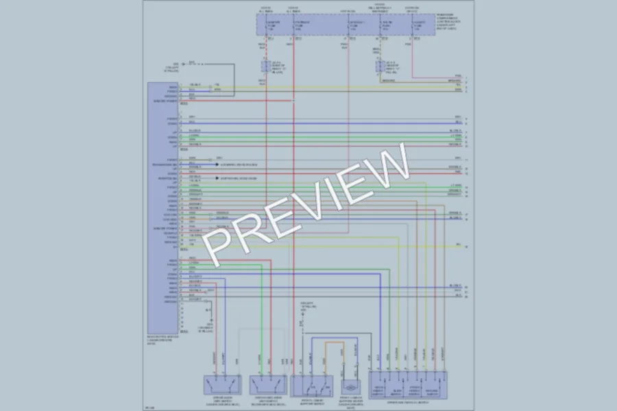 2008 Hyundai Azera Memory Systems wiring diagram preview
