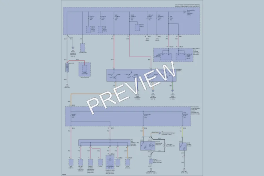 2008 Hyundai Azera Power Distribution wiring diagram preview