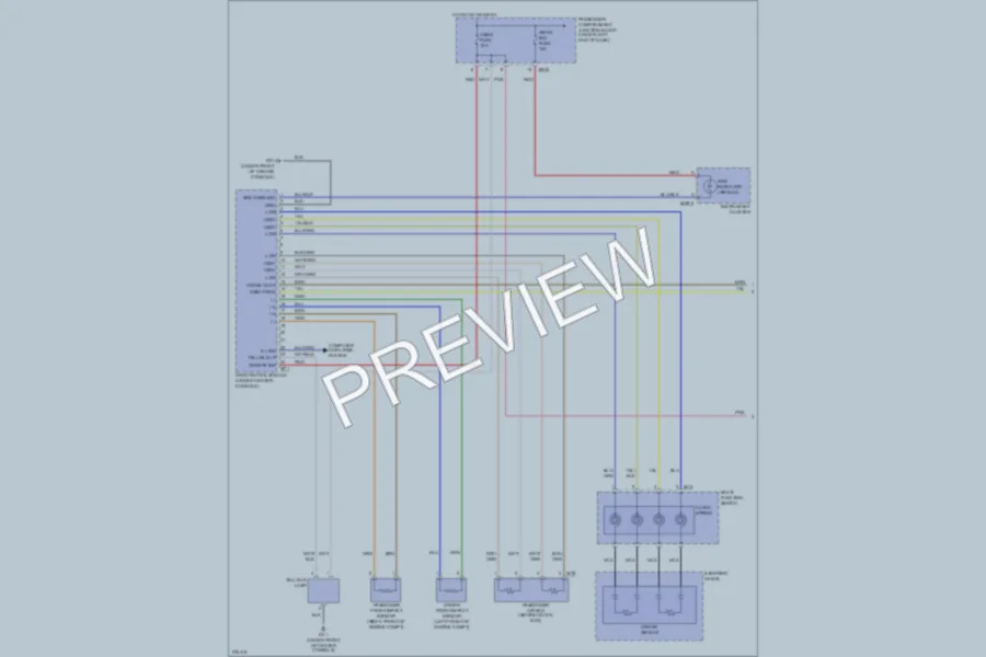 2008 Hyundai Azera Supplemental Restraints wiring diagram preview