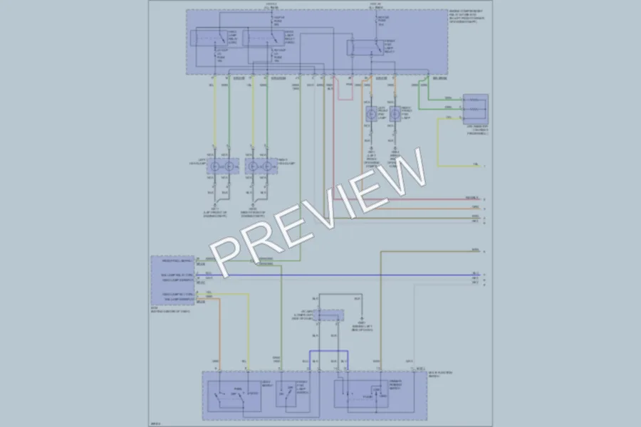 2008 Hyundai Elantra Headlights wiring diagram preview