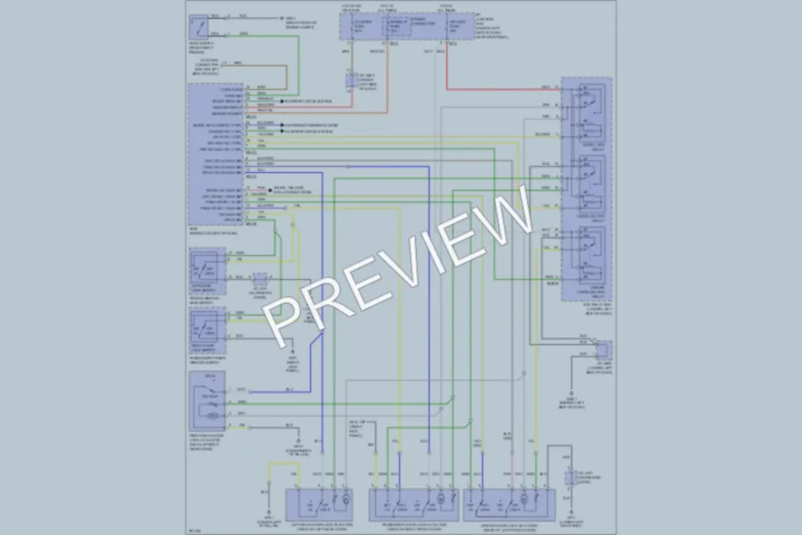 2008 Hyundai Elantra Power Door Locks wiring diagram preview