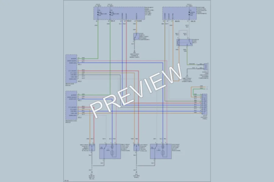 2008 Hyundai Entourage Power Door Locks wiring diagram preview