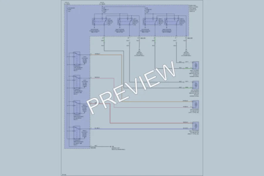 2008 Hyundai Entourage Power Windows wiring diagram preview