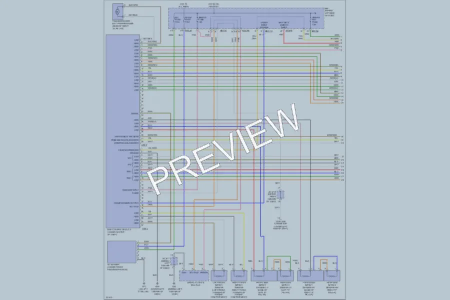 2008 Hyundai Entourage Supplemental Restraints wiring diagram preview