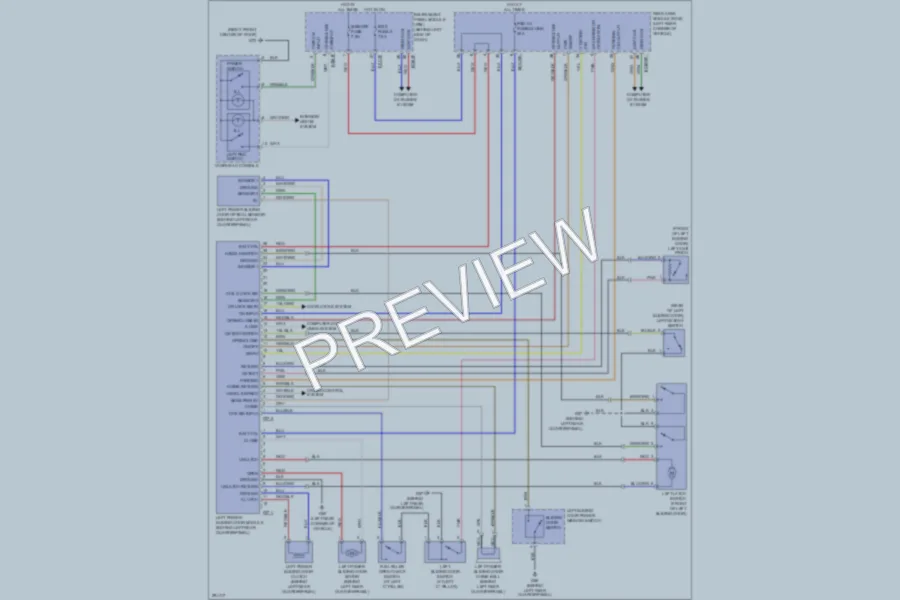 2008 Hyundai Entourage Trunk Tailgate Fuel Door wiring diagram preview