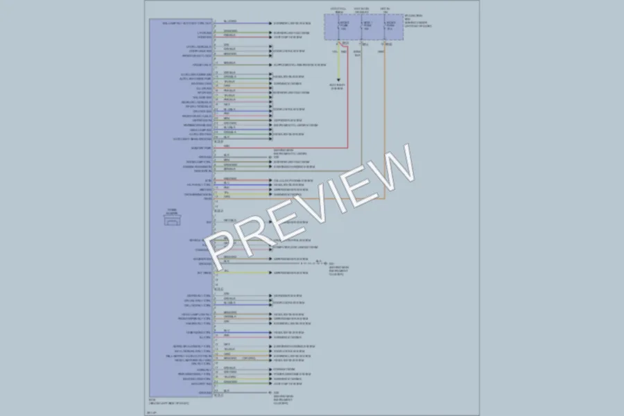 2008 Hyundai SantaFe Body Control Modules wiring diagram preview