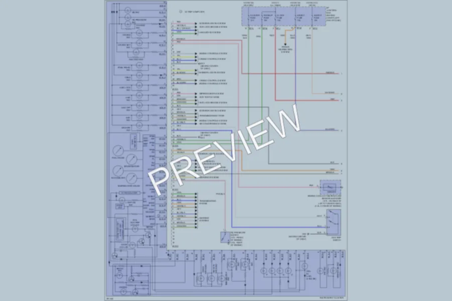 2008 Hyundai SantaFe Instrument Cluster wiring diagram preview