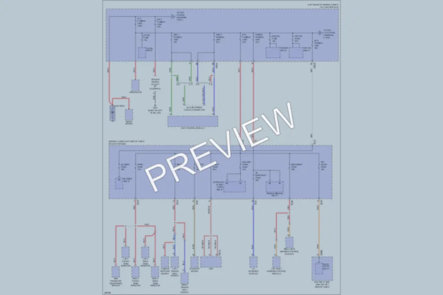 2008 Hyundai SantaFe Power Distribution wiring diagram preview