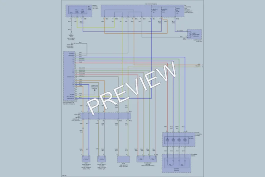 2008 Hyundai SantaFe Supplemental Restraints wiring diagram preview