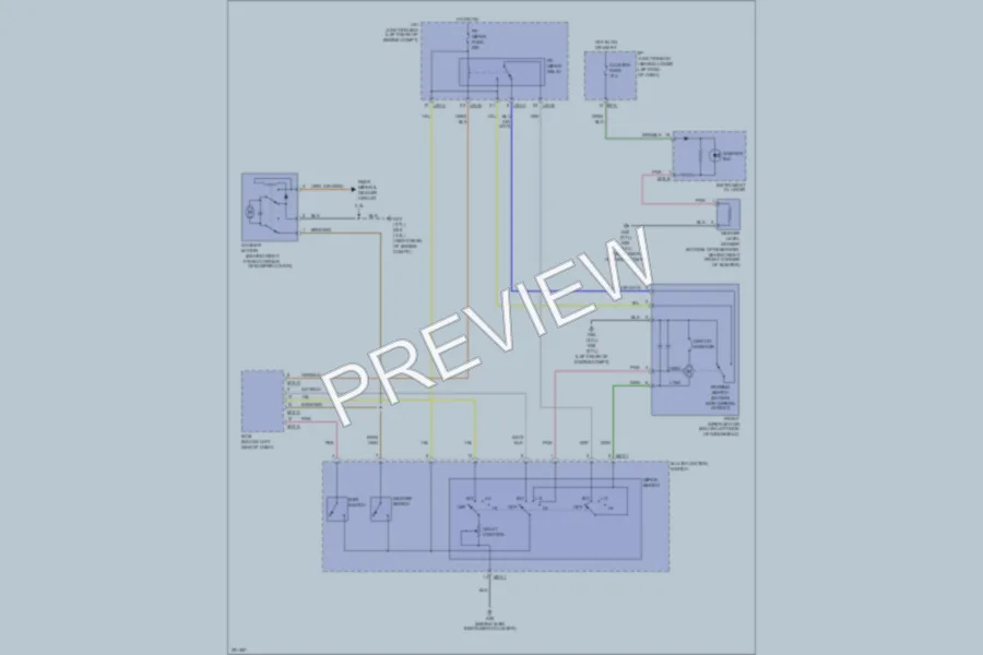 2008 Hyundai SantaFe Wiper Washer wiring diagram preview