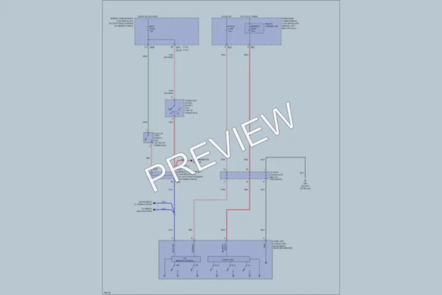 2008 Hyundai Sonata Power Mirrors wiring diagram preview