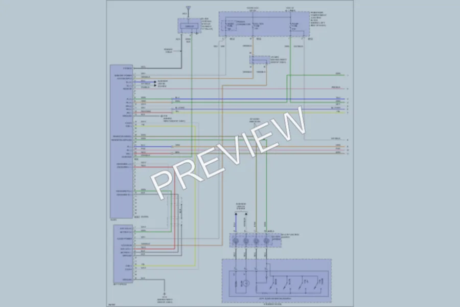 2008 Hyundai Sonata Radio wiring diagram preview
