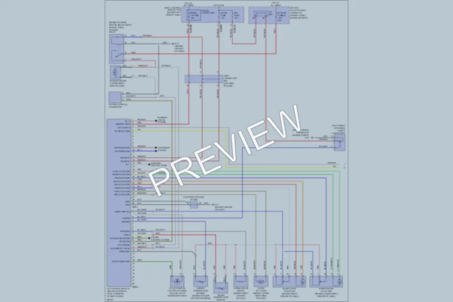 2008 Hyundai Tiburon Air Conditioning wiring diagram preview