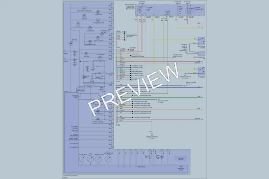 2008 Hyundai Tiburon Instrument Cluster wiring diagram preview