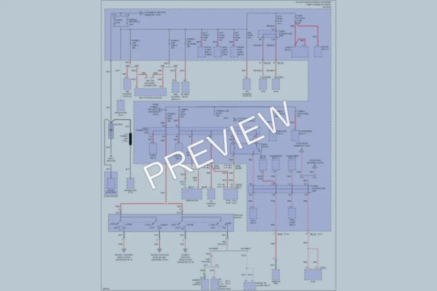 2008 Hyundai Tiburon Power Distribution wiring diagram preview