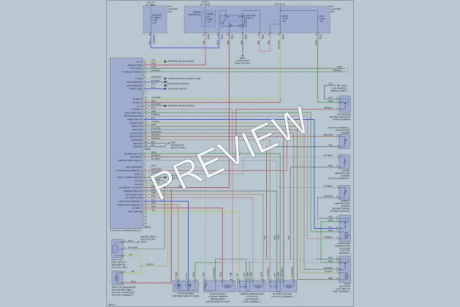2008 Hyundai Veracruz Air Conditioning wiring diagram preview