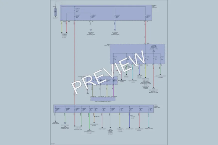 2008 Infiniti EX35 Power Distribution wiring diagram preview