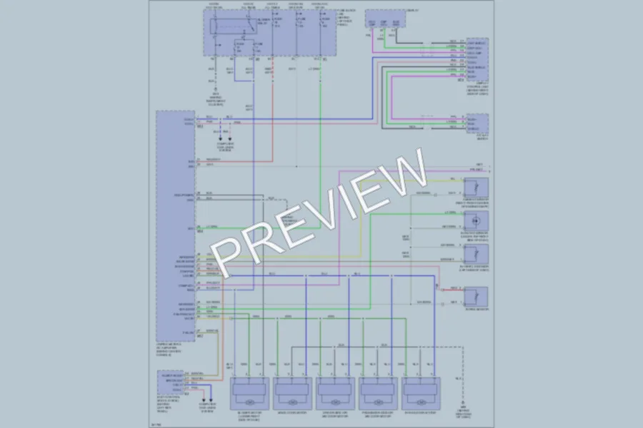 2008 Infiniti FX35 Air Conditioning wiring diagram preview