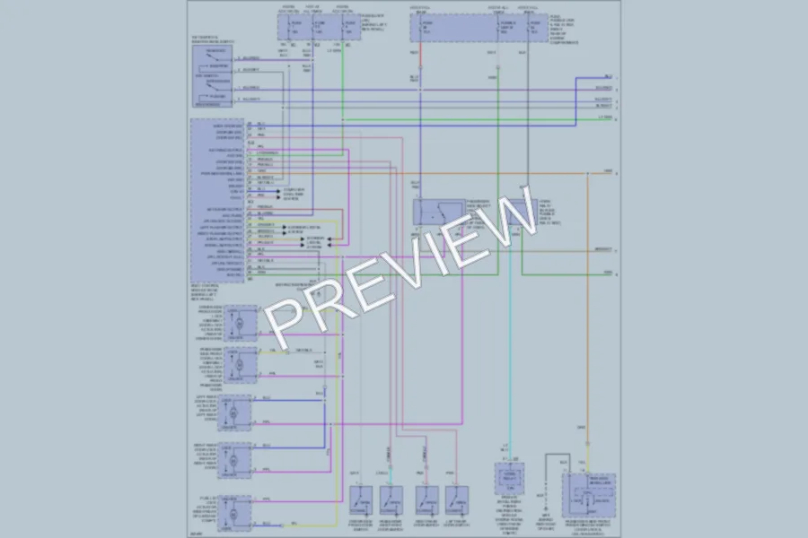 2008 Infiniti FX35 Power Door Locks wiring diagram preview