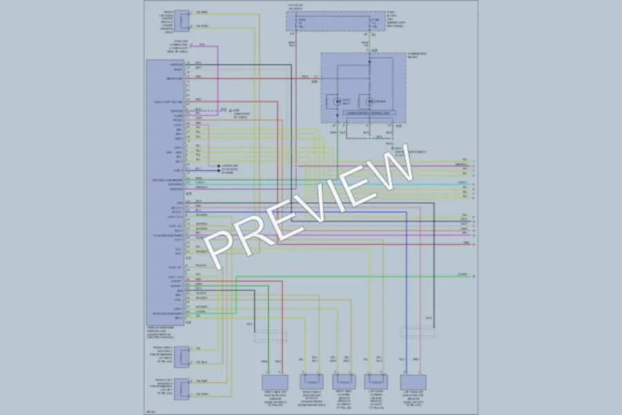 2008 Infiniti FX45 Supplemental Restraints wiring diagram preview